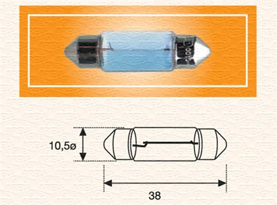 Bulb, licence plate light